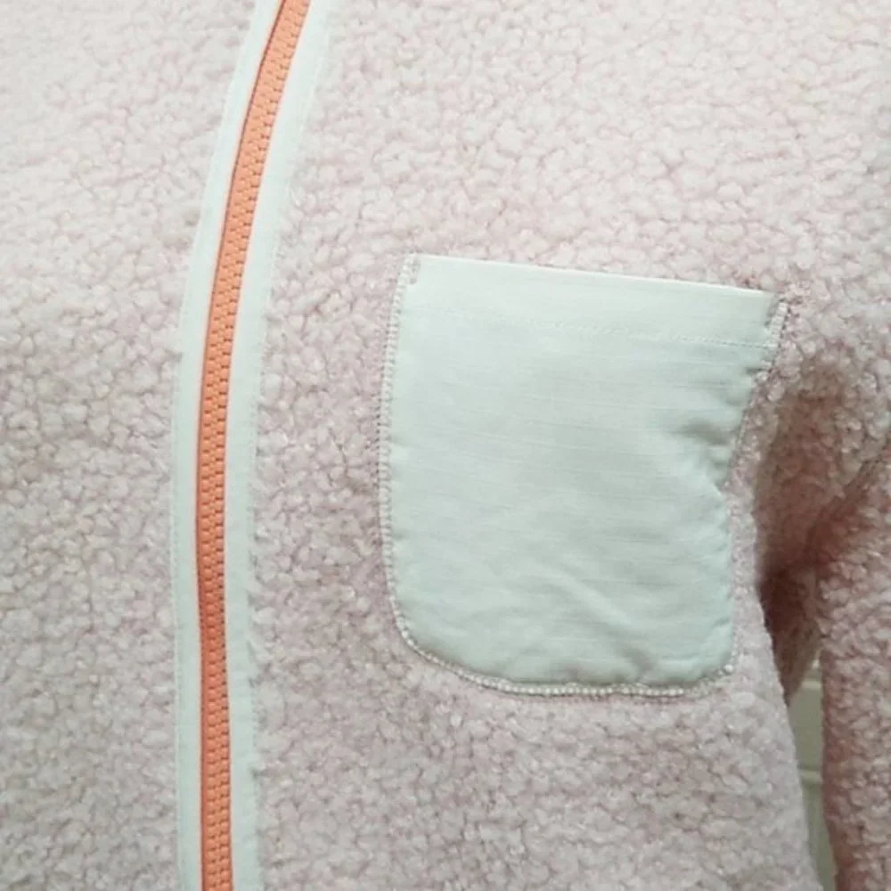 🛍️B1G1F🛍️ NWT Kids' Sherpa Zip-Up Jacket - Cat & Jack - XL - Picture 2 of 6